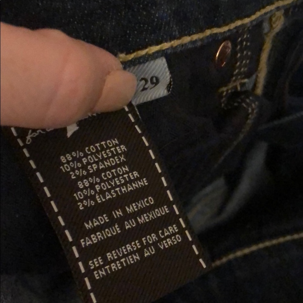 Seven for all mankind size 29 straight leg jeans